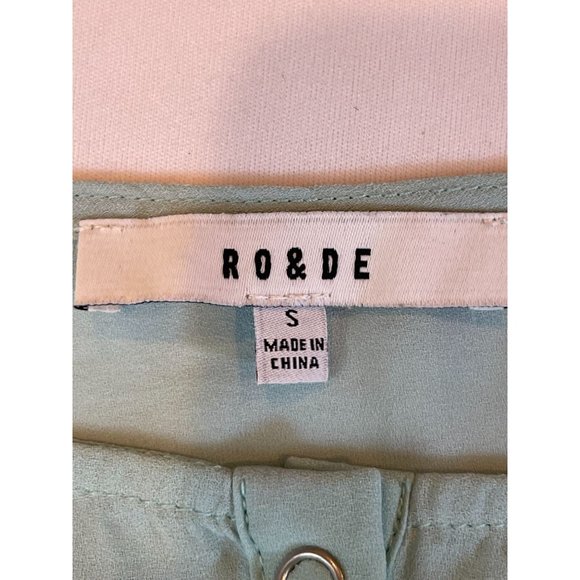 Ro&De Women's Button Up Front Cami Blouse Top XFJ502023RK Sky Blue Size Small - Picture 7 of 9